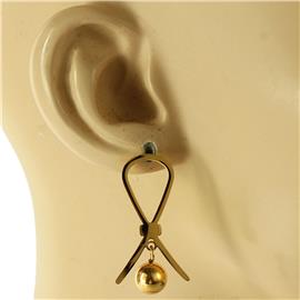 Stainless Steel Ribbon Earring