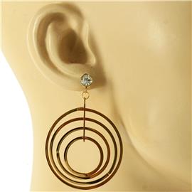 Stainless Steel Multi Round Earring