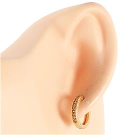 CZ Huggie Hoop Earring