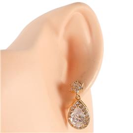 Cubic Zirconia Teardrop Earring