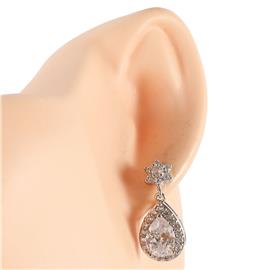 Cubic Zirconia Teardrop Earring