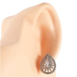 Cubic Zirconia Tear Earring