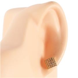 CZ Square Stud Earring