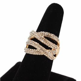 Fashion Swirl Stones Stretch Ring