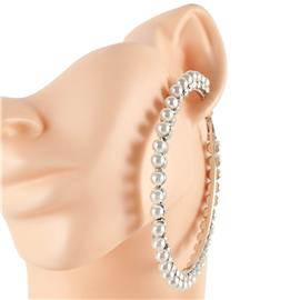 70mm Pearl Hoop Earring
