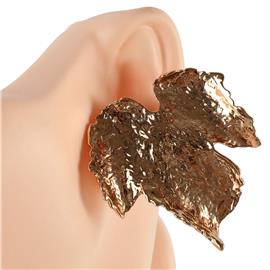 Metal Leaf Clip-On Earring