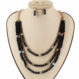 Fashion Bead Multilayereds Necklace Set