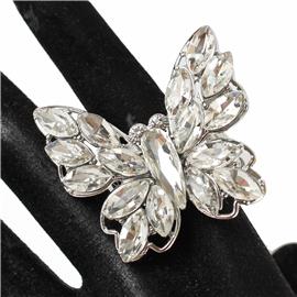 Fashion Crystal Butterfly  Ring