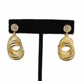 Metal Knot Round Earring
