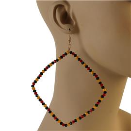 Fashion Beads Square Earring
