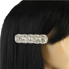 Crystal Rectangle Hand Made Hair Pin