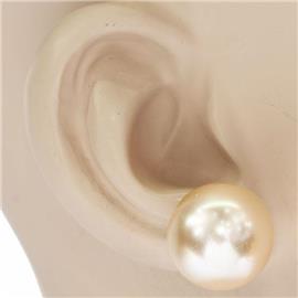 Pearl 16 MM Ball Stud Earring