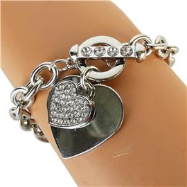 Fashion Heart Chain Bracelet
