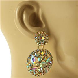 Crystal Dangling Round Earring