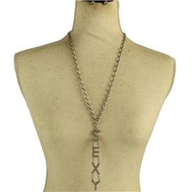 Chain Drop Sexy Necklace Set