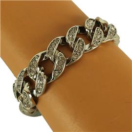 Metal Stones Chain Bracelet