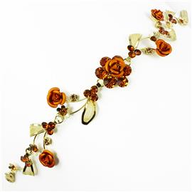 Rhinestones Flower Bracelet