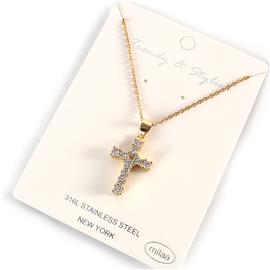 Stainless Steel Casting Cross Necklace