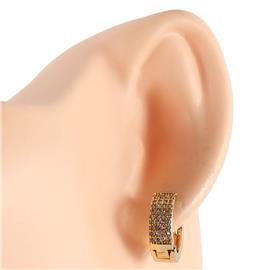 CZ Casting Huggie Hoop Earring