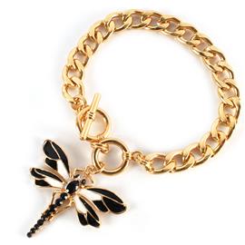Chain Charm Dragonfly Bracelet