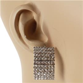 Rhinestones Rectangle Earring