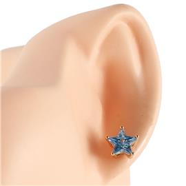 Cubic Zirconia Star Stud Earring