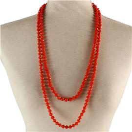 Long Crystal Beads Necklace