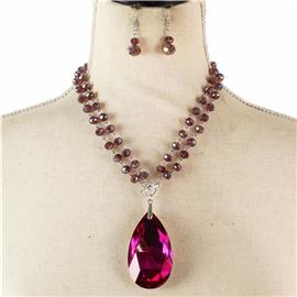 Crystal Beads Necklace Set