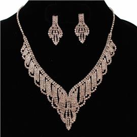 Rhinestones Necklace Set