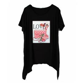 Plus LOVE Print T Shirt