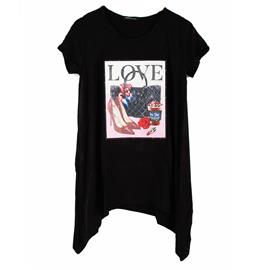 Reg  LOVE Print T Shirt