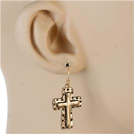 Metal Cross Earring