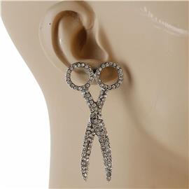 Crystal Scissor Earring