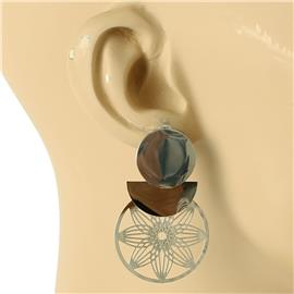 Stainless Steel Flower Earring