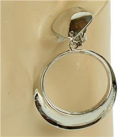 Metal Round Clip On Earring