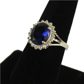 CZ Oval Ring Size 7