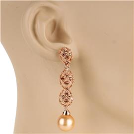 Crystal Pearl Drop Earring