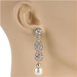 Crystal Pearl Drop Earring