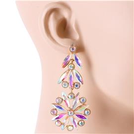 Crystal Chandelier Flower Earring