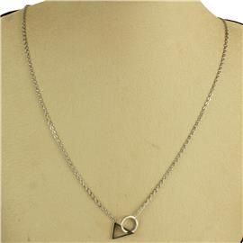 Stainless Steel Pendant Triangle Necklace