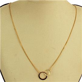 Stainless Steel Pendant Round Necklace