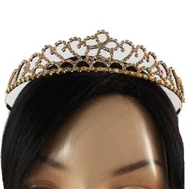 Rhinestones Flower Casting Tiara