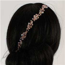 Crystal Pearl Long Headband