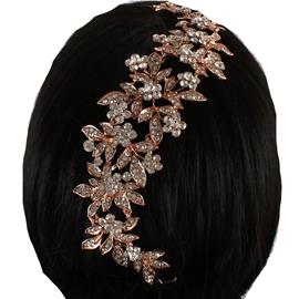Crystal Long Flower Hair Pin