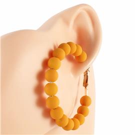 Fashion Beads Hoop Earring