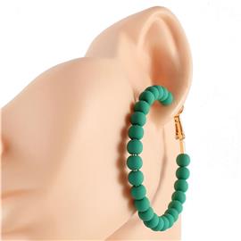 Fashion Beads Hoop Earring