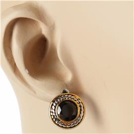 CZ Cable Round Earring