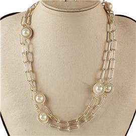 Multi Layered Pearl Necklace