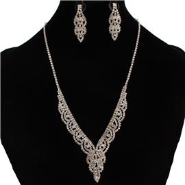 Rhinestone Necklace Set