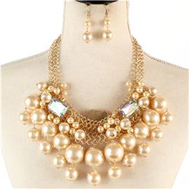 Pearl Fashion Necklace Set